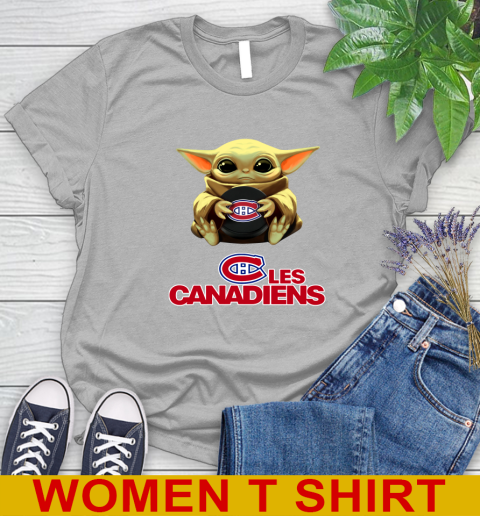 NHL Hockey Montreal Canadiens Star Wars Baby Yoda Shirt 93