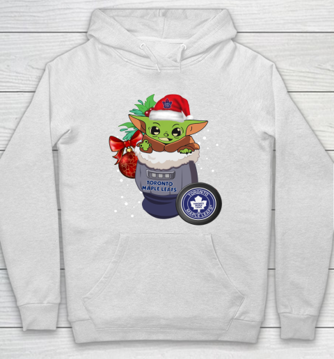 Toronto Maple Leafs Christmas Baby Yoda Star Wars Funny Happy NHL Hoodie