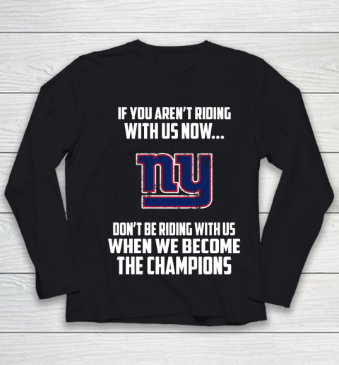 NFL New York Giants Football We Become The Champions Youth Long Sleeve