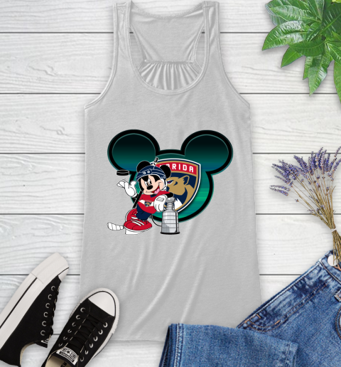 NHL Florida Panthers Stanley Cup Mickey Mouse Disney Hockey T Shirt Racerback Tank