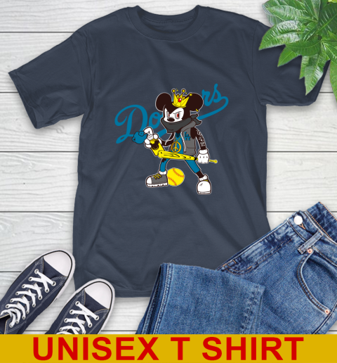 Los Angeles Dodgers MLB Baseball Mickey Peace Sign Sports T-Shirt 4