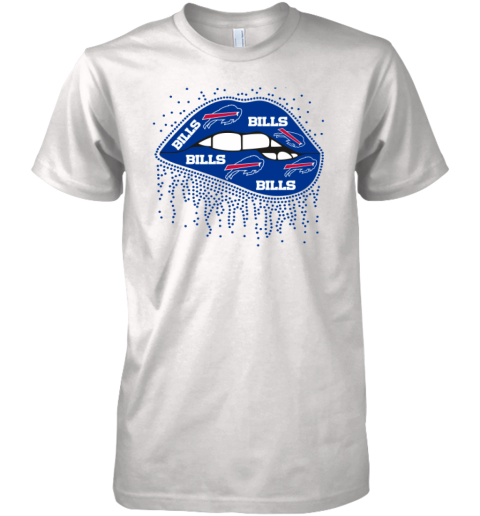 Buffalo Bills Dripping Lip Premium Men's T-Shirt