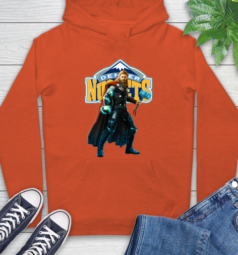 NBA Thor Avengers Endgame Basketball Denver Nuggets Hoodie 5