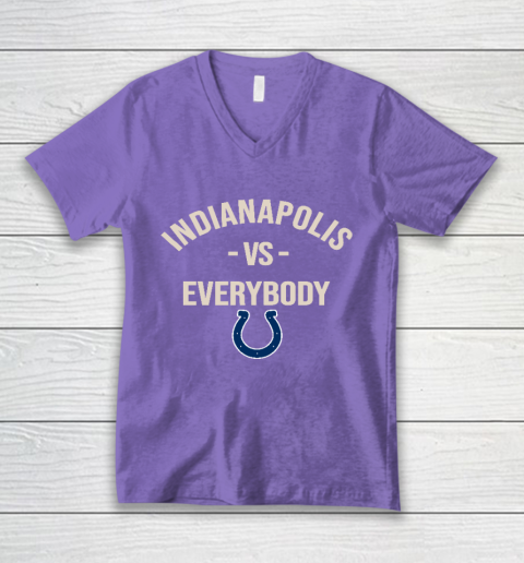 Indianapolis Colts Vs Everybody V-Neck T-Shirt 8