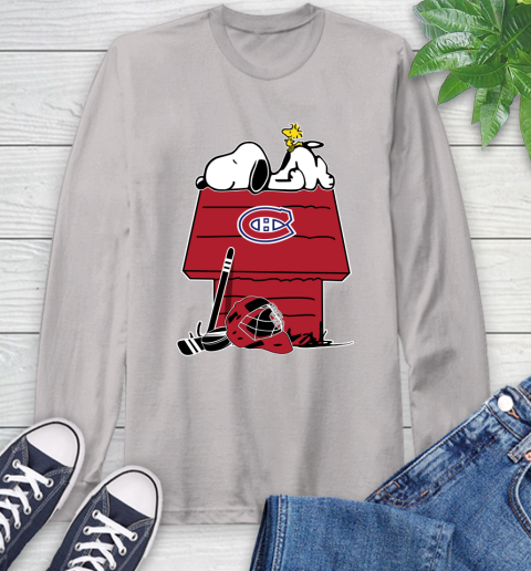Montreal Canadiens NHL Hockey Snoopy Woodstock The Peanuts Movie