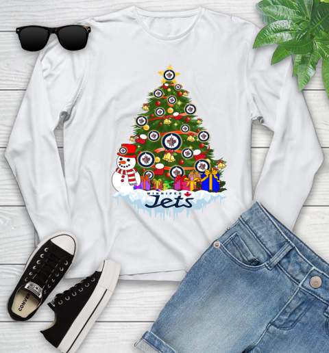 Winnipeg Jets Merry Christmas NHL Hockey Sports Youth Long Sleeve