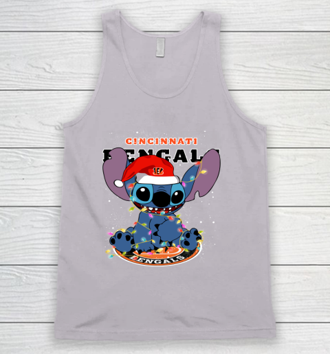 Cincinnati Bengals NFL Football noel stitch Christmas Tank Top 2