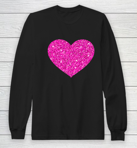 Pink Valentine Heart Love Fun Husband Wife Long Sleeve T-Shirt