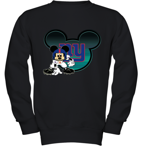 NFL New York Giants Mickey Mouse Disney Football T Shirt tFJCIF6VV2L youth sweatshirt 47 95 151514 front black