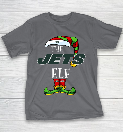 New York Jets Christmas ELF Funny NFL Youth T-Shirt 5