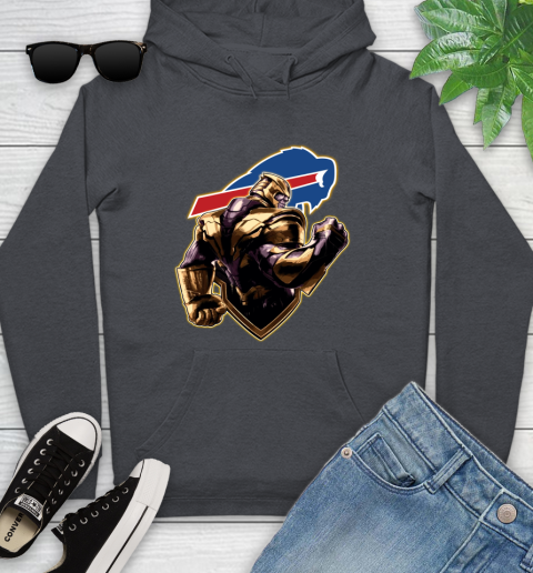 NFL Thanos Avengers Endgame Football Sports Buffalo Bills Youth Hoodie 8