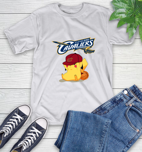 NBA Pikachu Basketball Sports Cleveland Cavaliers T-Shirt 12