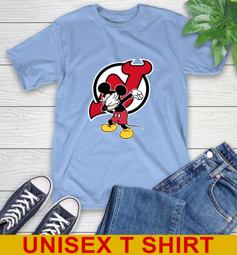 New Jersey Devils NHL Hockey Dabbing Mickey Disney Sports T-Shirt 11
