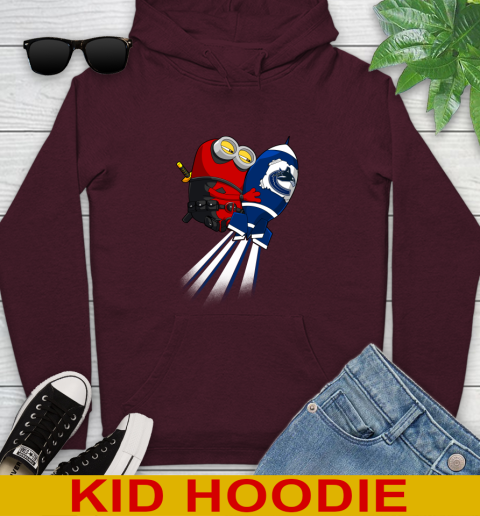 NHL Hockey Vancouver Canucks Deadpool Minion Marvel Shirt Youth Hoodie 7