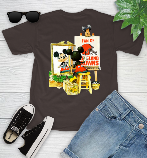 NFL Football Cleveland Browns Mickey Drawing Shirt 99
