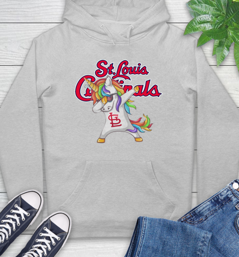 St.Louis Cardinals MLB Baseball Funny Unicorn Dabbing Sports Hoodie 6
