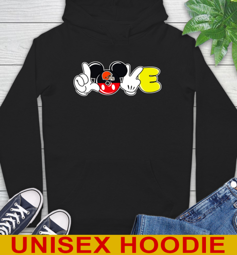 Cleveland Browns NFL Football Love Mickey Disney Sports Hoodie 2