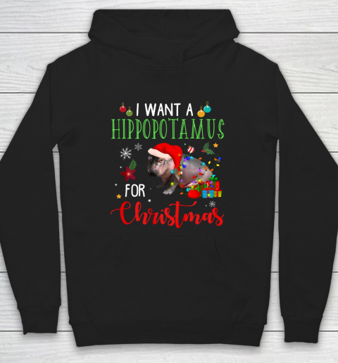 I Want A Hippopotamus For Christmas Hippo Fiona Hoodie