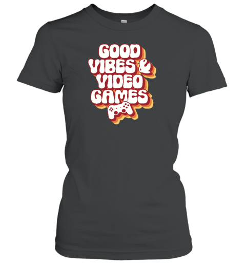 Mirandalorian Store Good Vibes & Video Games Retro Women's T