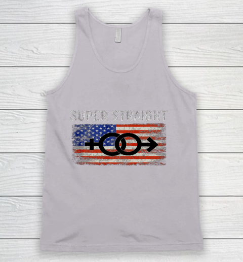 Vintage Us Flag Gender Identity Super Straight Identity Tank Top 3