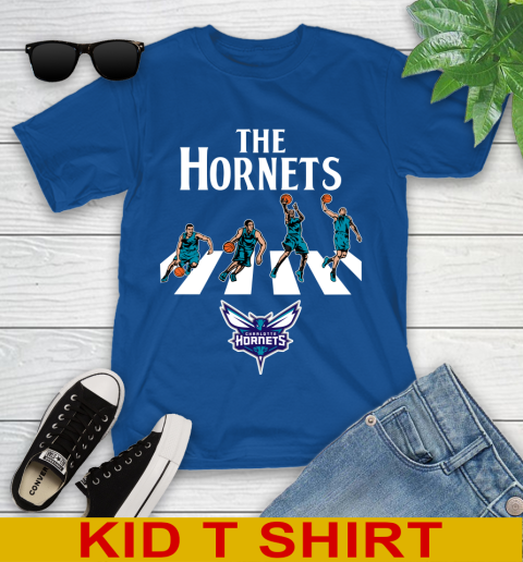 NBA Basketball Charlotte Hornets The Beatles Rock Band Shirt Youth T-Shirt 10