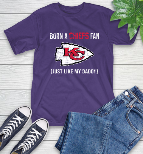 NFL Kansas City Chiefs Football Loyal Fan Just Like My Daddy Shirt T-Shirt 5