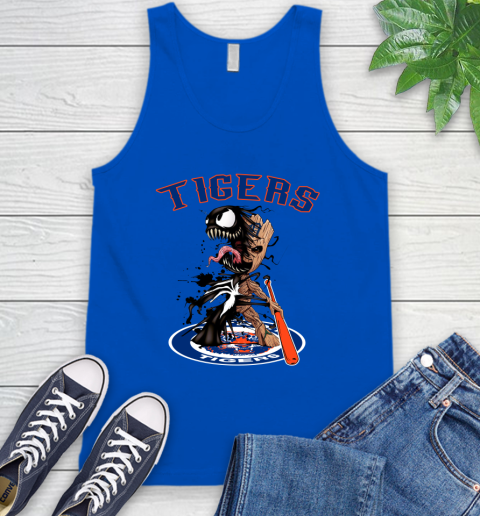 MLB Detroit Tigers Baseball Venom Groot Guardians Of The Galaxy Tank Top 5