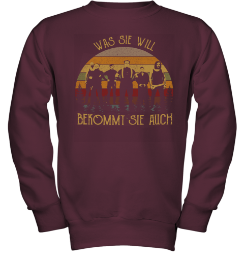 mscs was sie will bekommt sie auch rammstein rosenrot shirts youth sweatshirt 47 front maroon