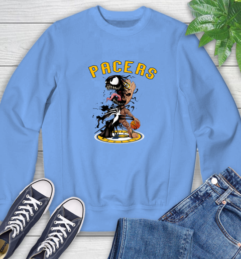 NBA Indiana Pacers Basketball Venom Groot Guardians Of The Galaxy Sweatshirt 11