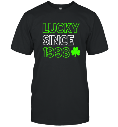 22nd Birthday St Patricks Lucky Since 1998 22 Years Old T-Shirt