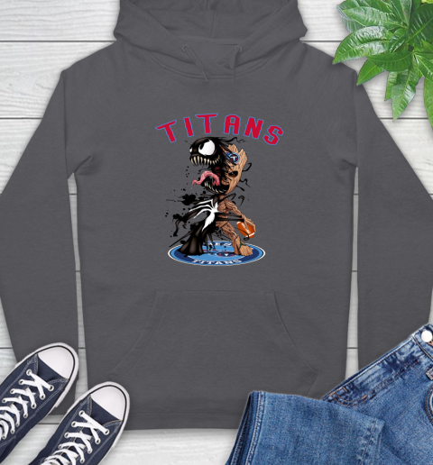 NFL Tennessee Titans Football Venom Groot Guardians Of The Galaxy Hoodie 7