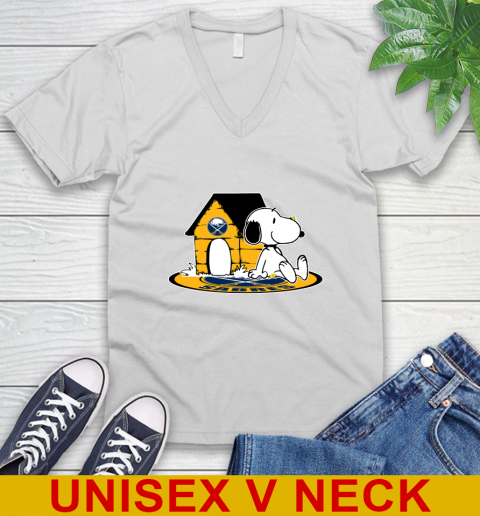 NHL Hockey Buffalo Sabres Snoopy The Peanuts Movie Shirt V-Neck T-Shirt