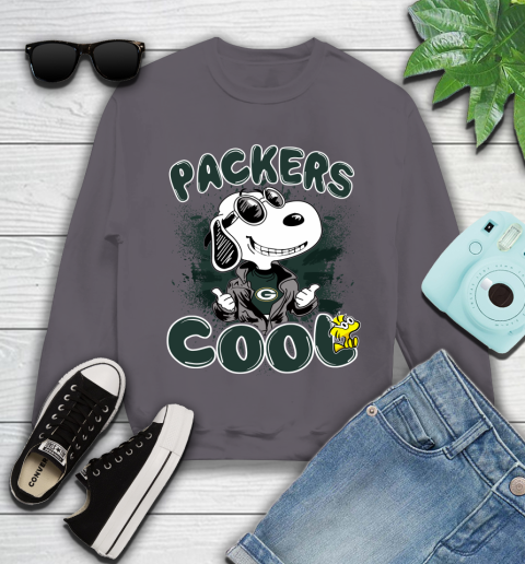 NFL Football Green Bay Packers Cool Snoopy Shirt Youth Sweatshirt 4