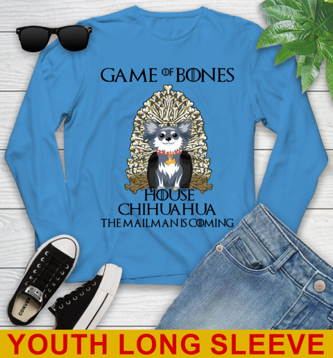 Game of bones house chihuahua dog the mailman is coming tshirt 106