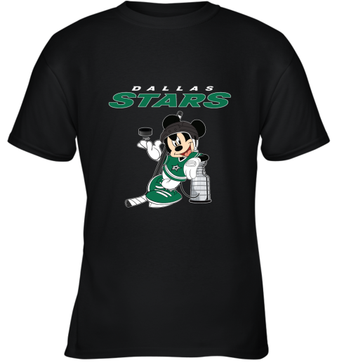 Mickey Dallas Stars With The Stanley Cup Hockey NHL Youth T-Shirt
