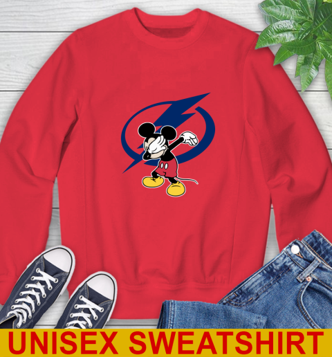 Tampa Bay Lightning NHL Hockey Dabbing Mickey Disney Sports Sweatshirt 10