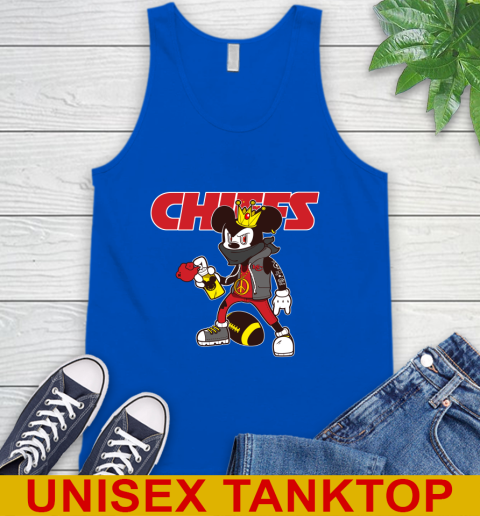 Kansas City Chiefs NFL Football Mickey Peace Sign Sports Tank Top 5