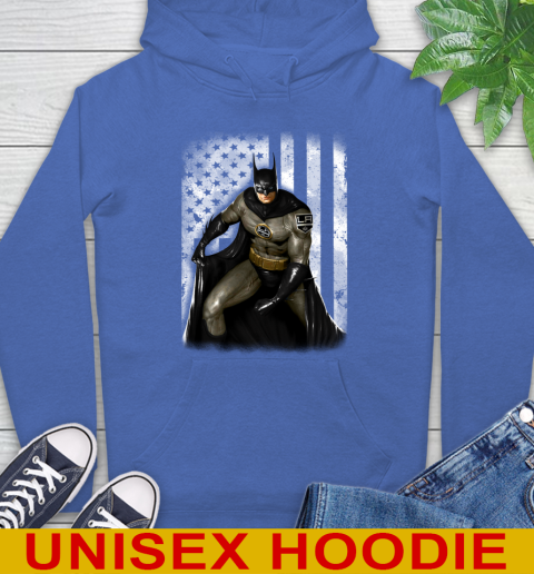 Los Angeles Kings NHL Hockey Batman DC American Flag Shirt Hoodie 9