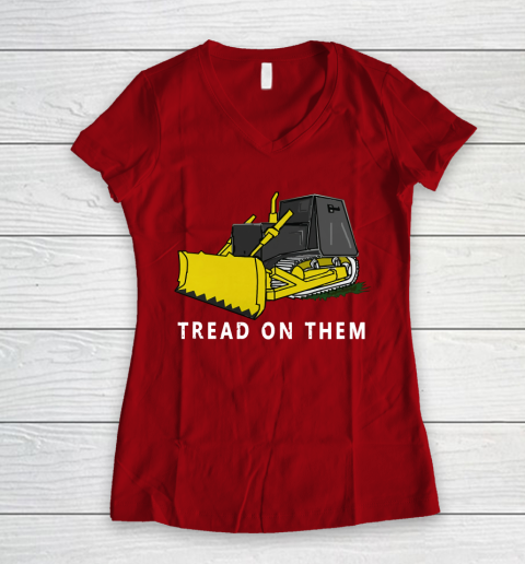 Killdozer T Shirt Tread On Them Women's V-Neck T-Shirt 8