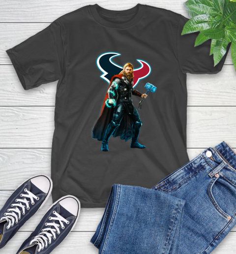 NFL Thor Avengers Endgame Football Houston Texans T-Shirt 2