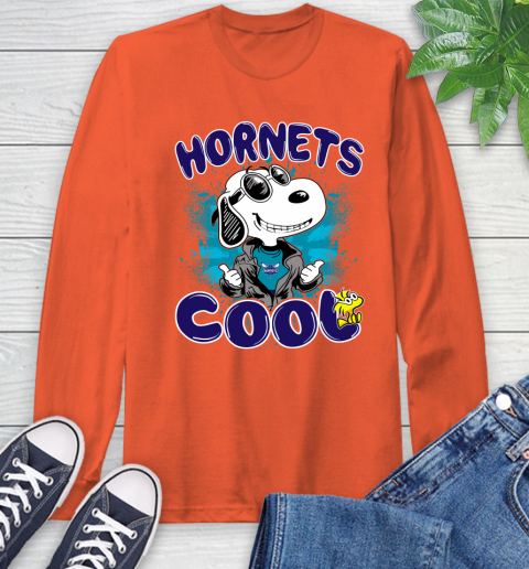 NBA Basketball Charlotte Hornets Cool Snoopy Shirt Long Sleeve T-Shirt 4