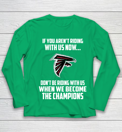 NFL Atlanta Falcons Football We Become The Champions Youth Long Sleeve 4