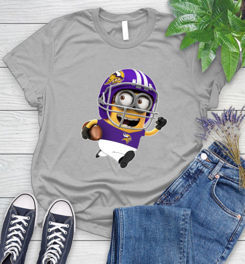 NFL Minnesota Vikings Minions Disney Football Sports Women's T-Shirt 5