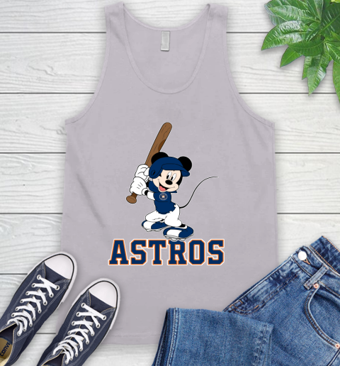 MLB Baseball Houston Astros Cheerful Mickey Mouse Shirt Tank Top 4