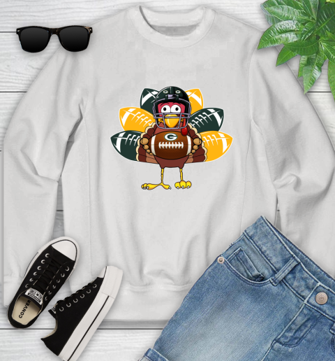 Green Bay Packers Turkey Thanksgiving Day Youth Sweatshirt