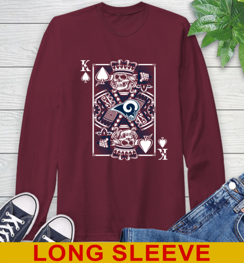 Los Angeles Rams NFL Football The King Of Spades Death Cards Shirt Long Sleeve T-Shirt 7