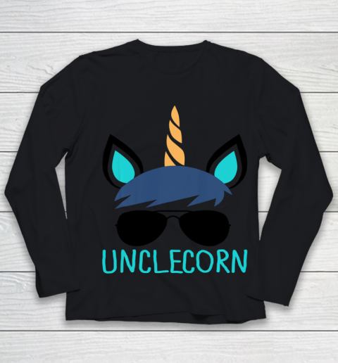 Mens Unclecorn Unicorn Uncle Youth Long Sleeve