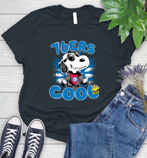 NBA Basketball Philadelphia 76ers Cool Snoopy Shirt Women's T-Shirt 6