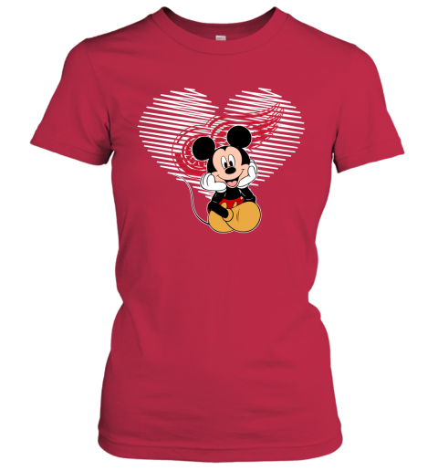 NHL Detroit Red Wings Mickey Mouse Disney Hockey T Shirt T-Shirt