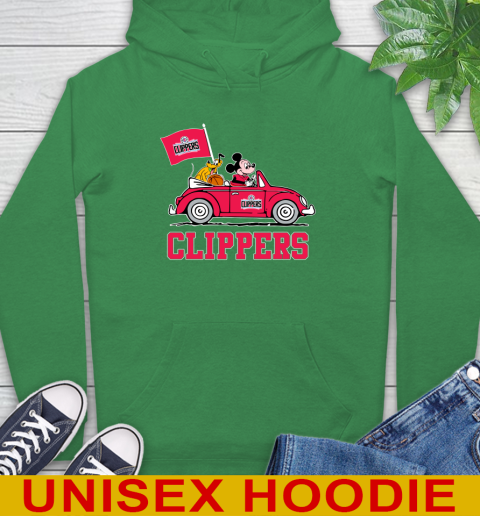 NBA Basketball LA Clippers Pluto Mickey Driving Disney Shirt Hoodie 8